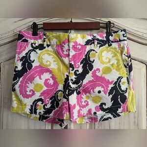 Banana Republic Milly Neon Hibiscus shorts